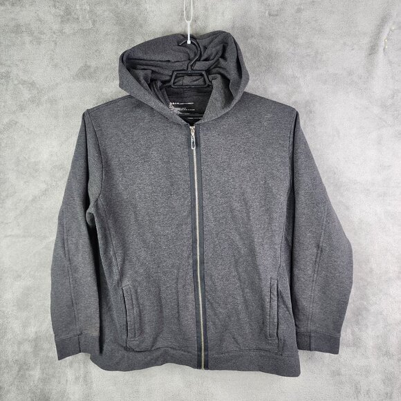 Mens Charcoal Gray ISDA & Co Hoodie Jacket Full Zip Long Sleeve Size XL - Picture 2 of 9